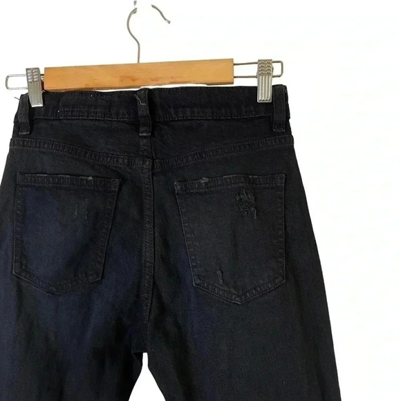 Pistola ‘Nico Into The Void’ Distressed  Ring Zipper Black Denim Jeans Size 25 - Picture 7 of 10